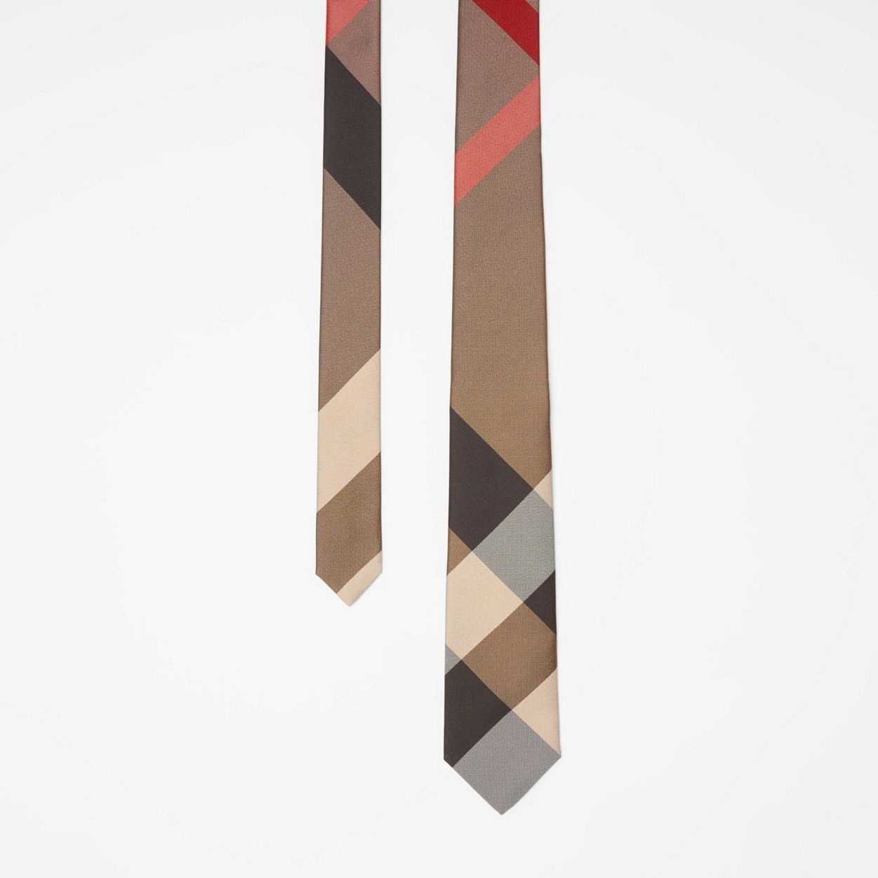 Classic Cut Oversized Check Silk Tie - 2