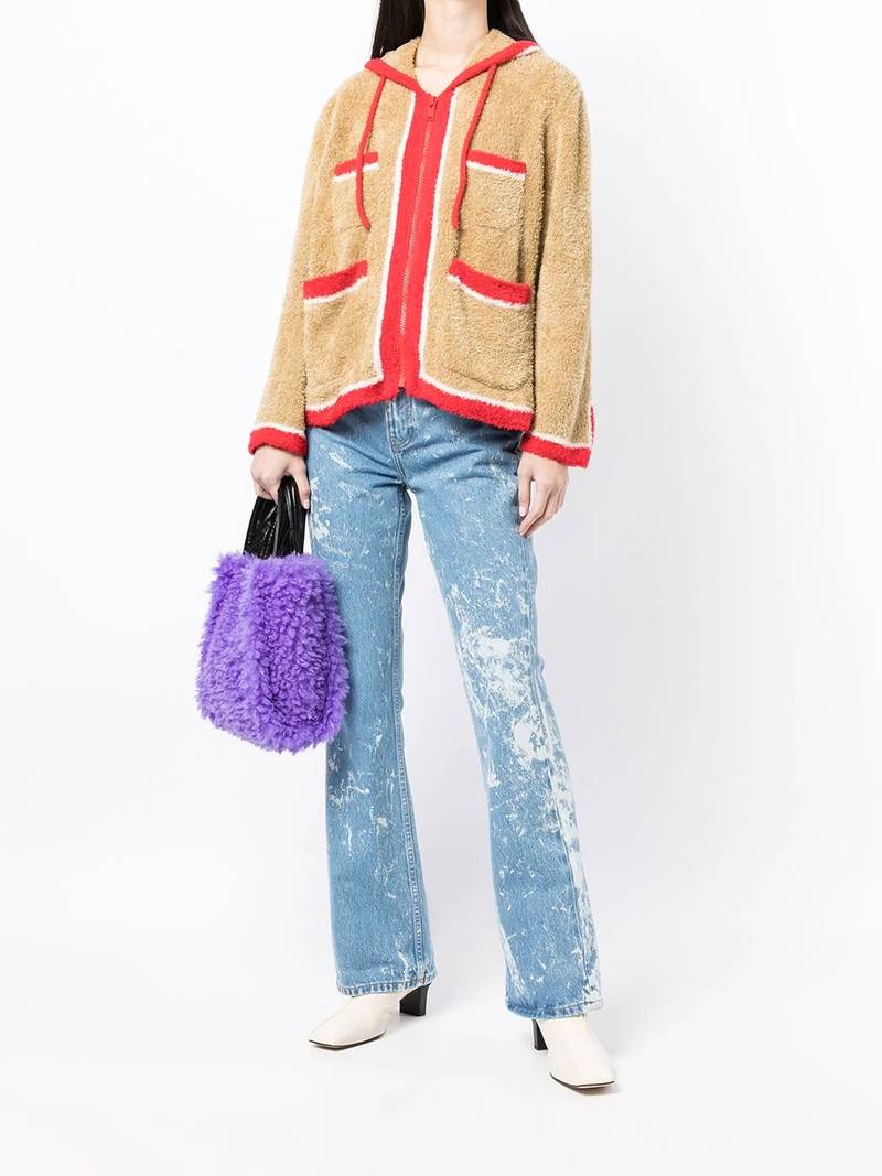 UNDERCOVER textured hooded jacket outlook