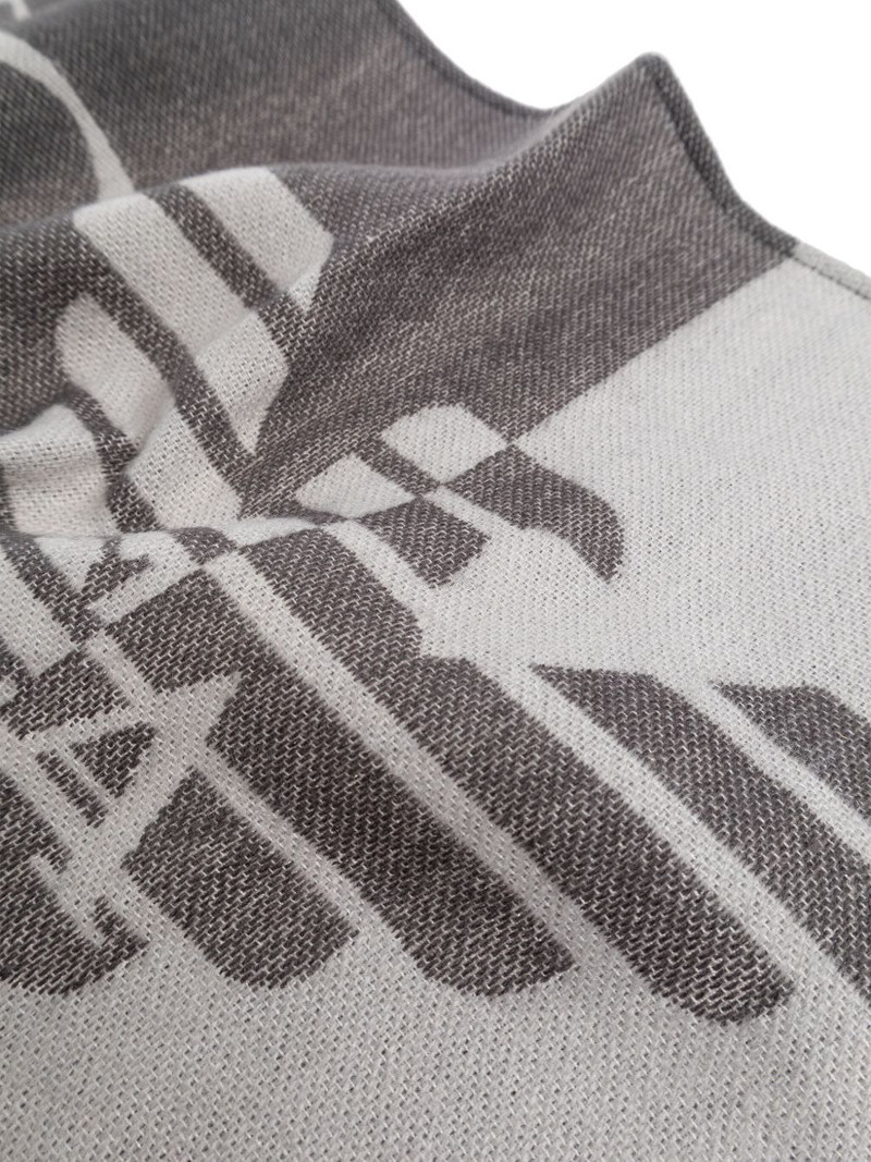 logo wool scarf 3