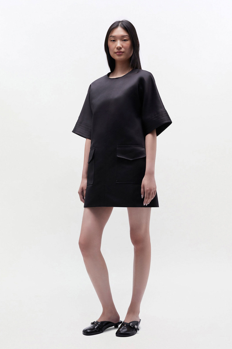 GANNI BLACK KIMONO DRESS outlook