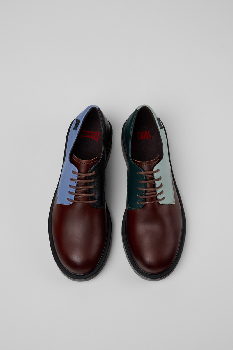Multicolor Leather Shoes for Women. 5
