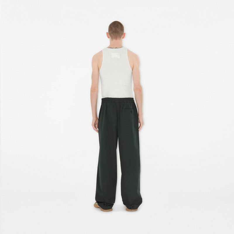 Cotton Blend Tailored Trousers 4