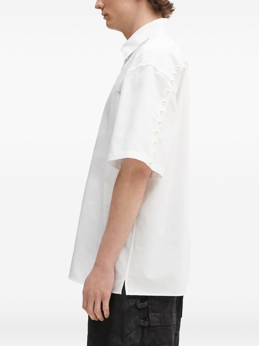 pearl-buttons short-sleeve shirt - 3