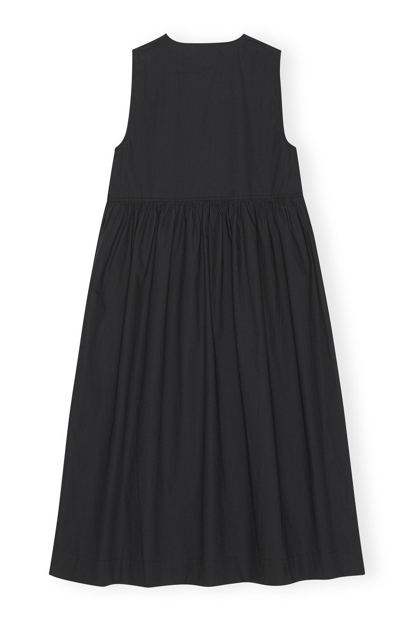 COTTON POPLIN MIDI DRESS - 6