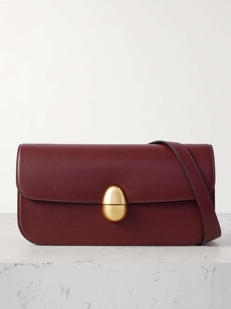 Phoenix Baguette leather shoulder bag Burgundy 1