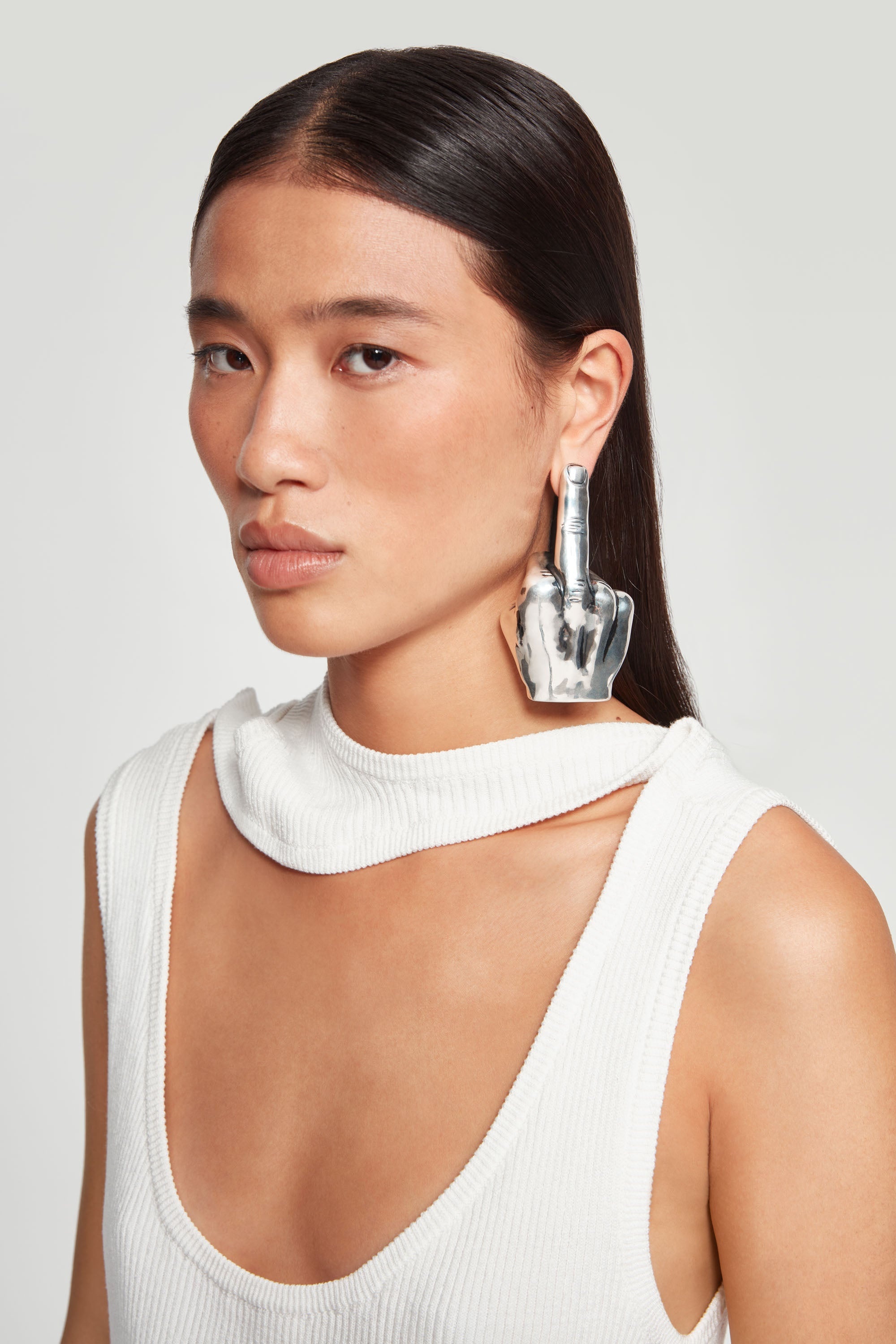 Fuck U Single Earring - 2