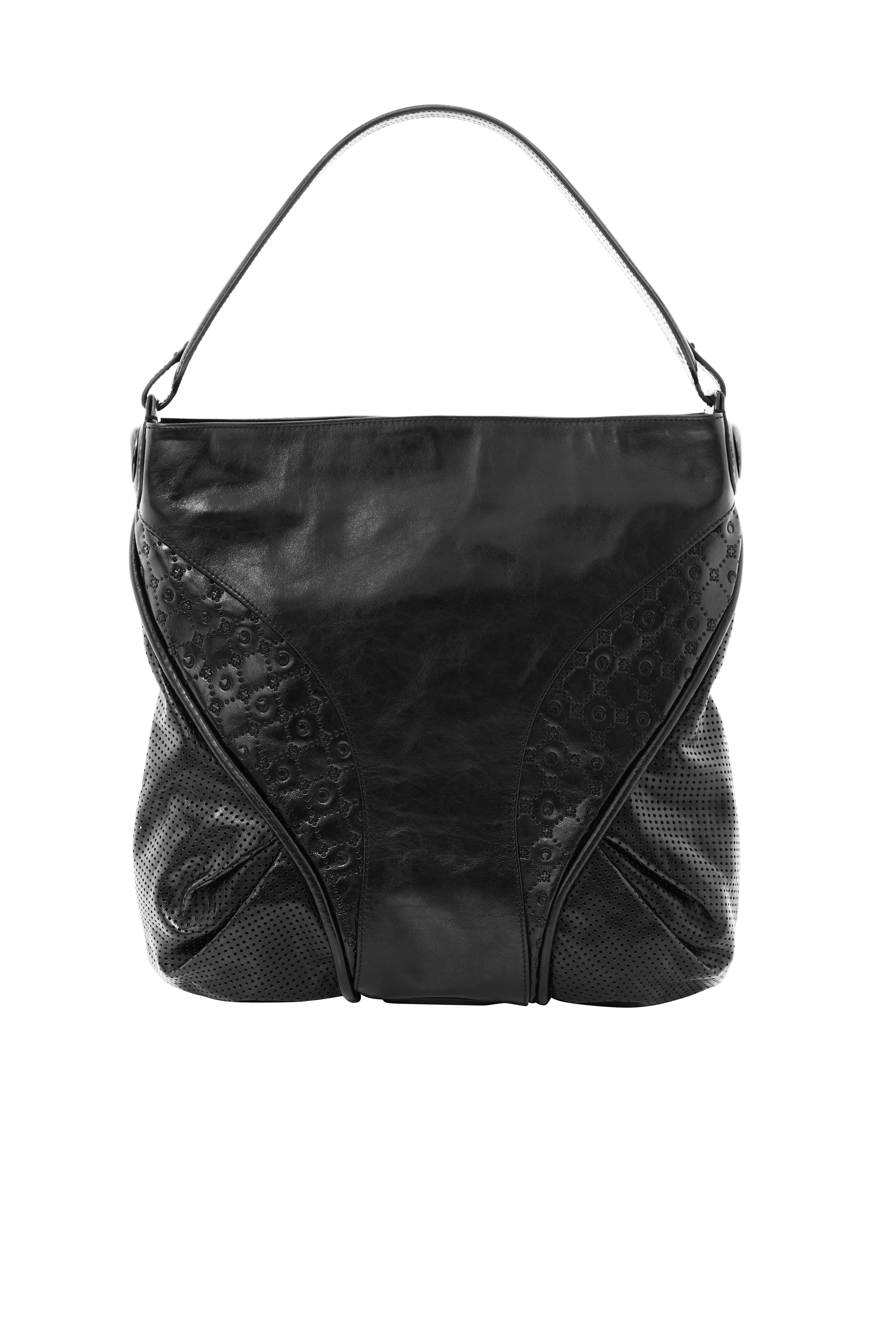 Moonogram Embossed Leather Futura Tote - 1