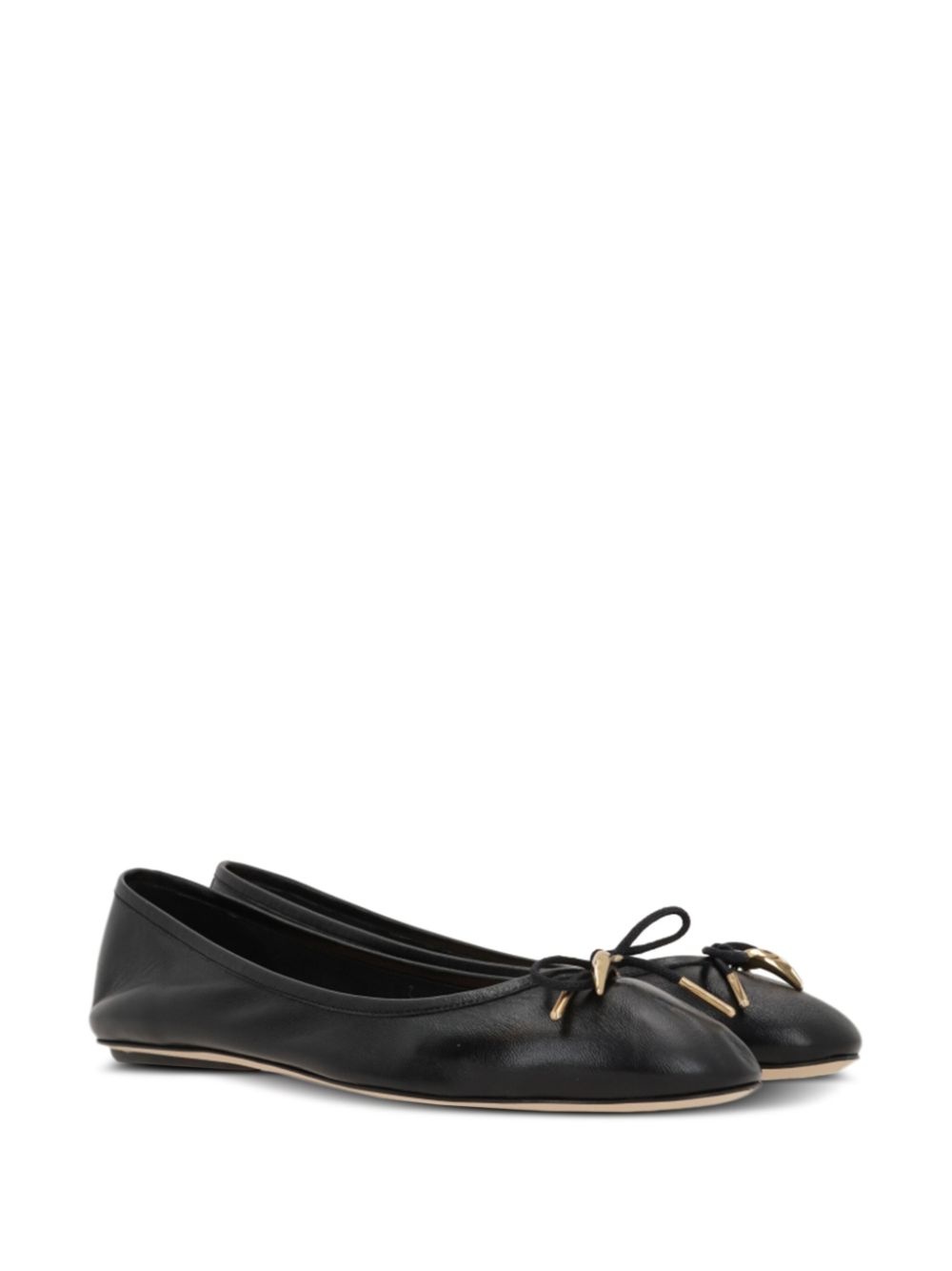 leather ballerina shoes - 2