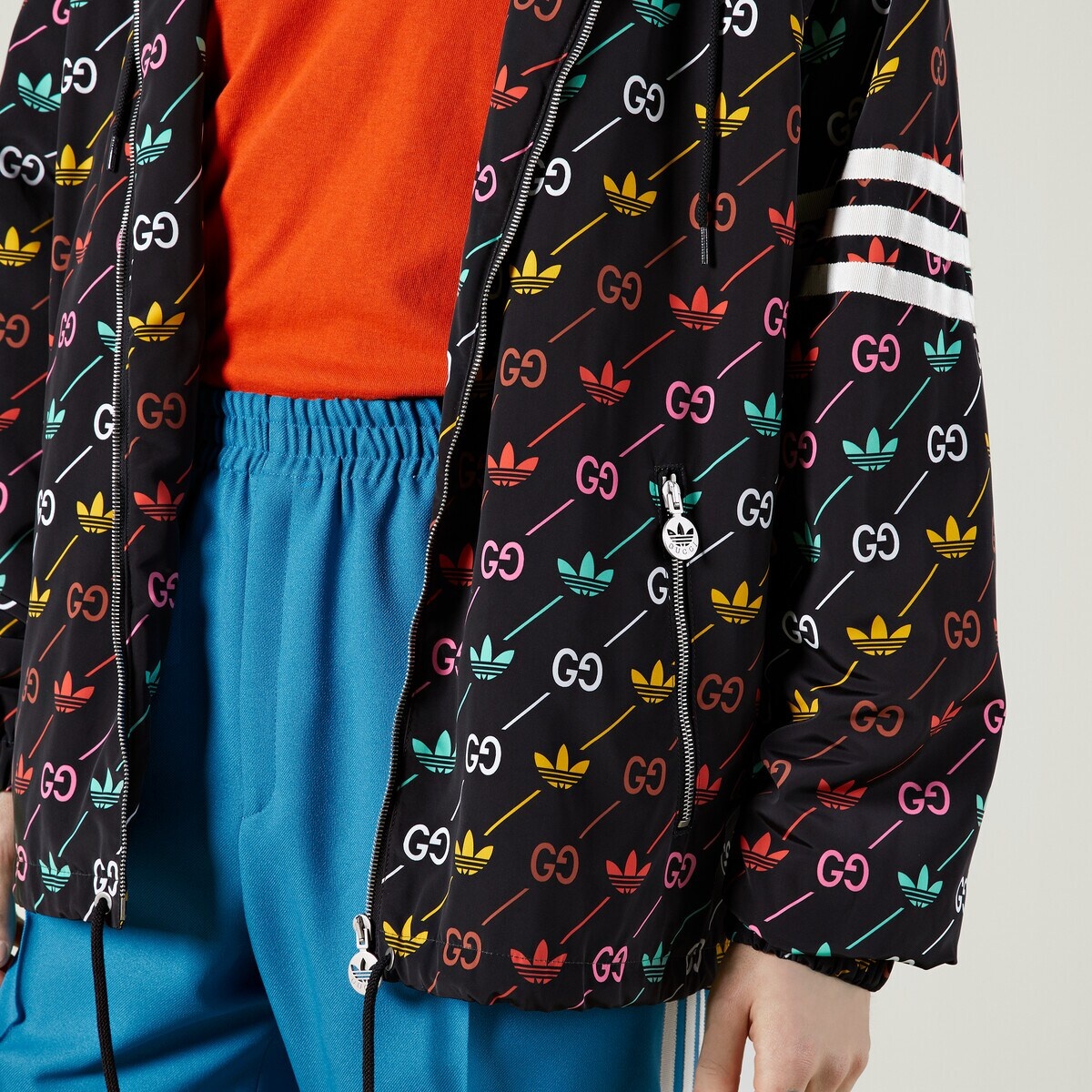adidas x Gucci GG Trefoil stripe jacket - 4