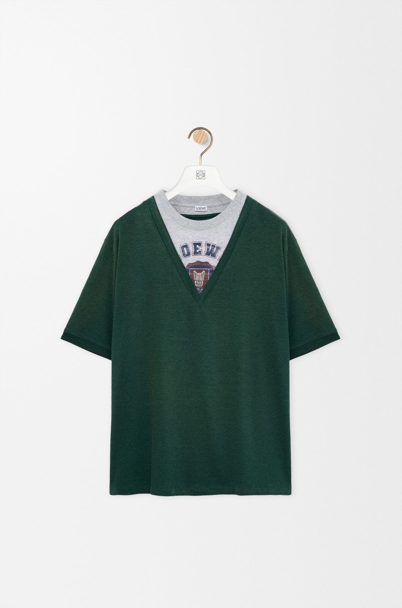 Loose fit T-shirt in cotton blend 1
