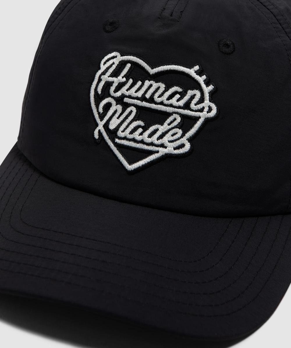 6 panel heart nylon cap - 3