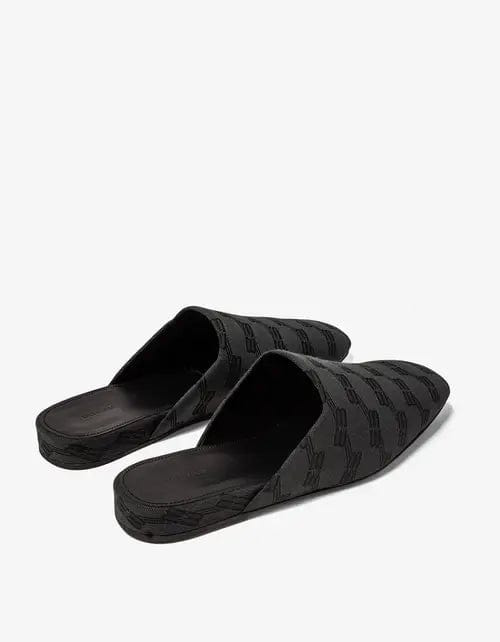 Balenciaga Grey Cosy Mule BB Monogram Sandals - 2