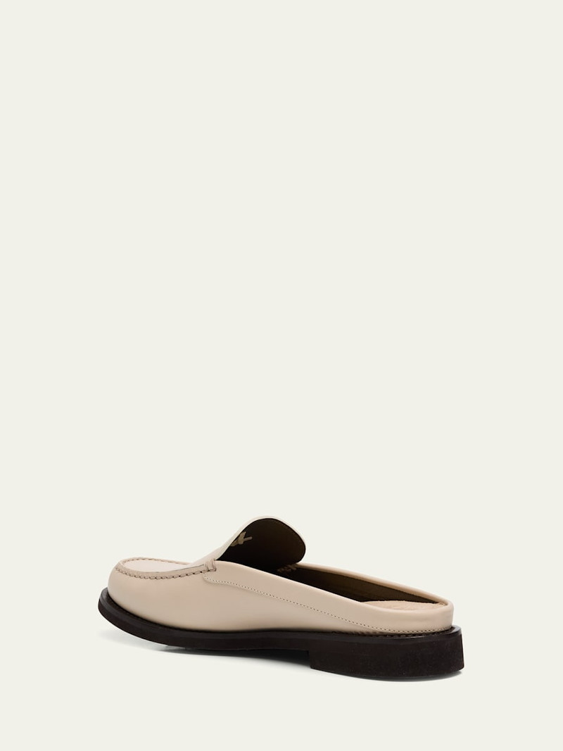 Brunello Cucinelli Calfskin Leather Loafer Mules outlook