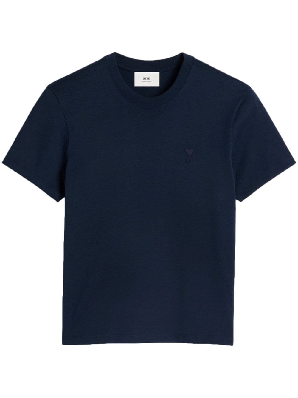 logo-embroidered T-shirt - 1