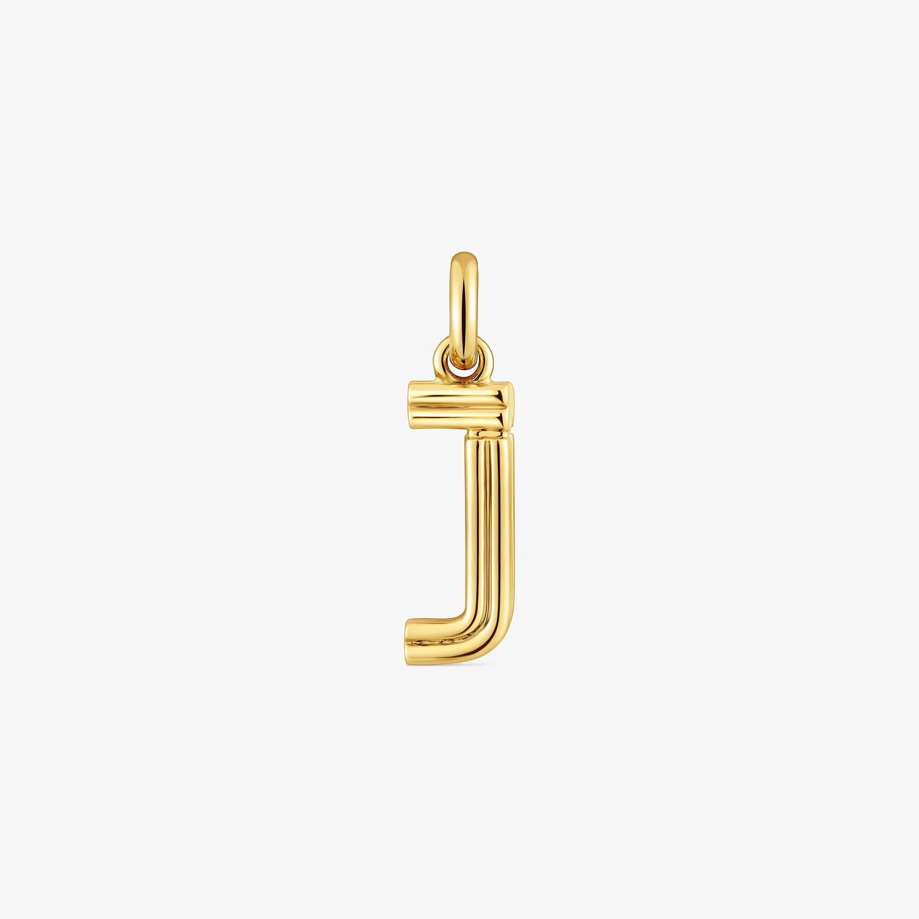 Medium 18K gold vermeil letter J Pendant TOUS Alphabet - 1