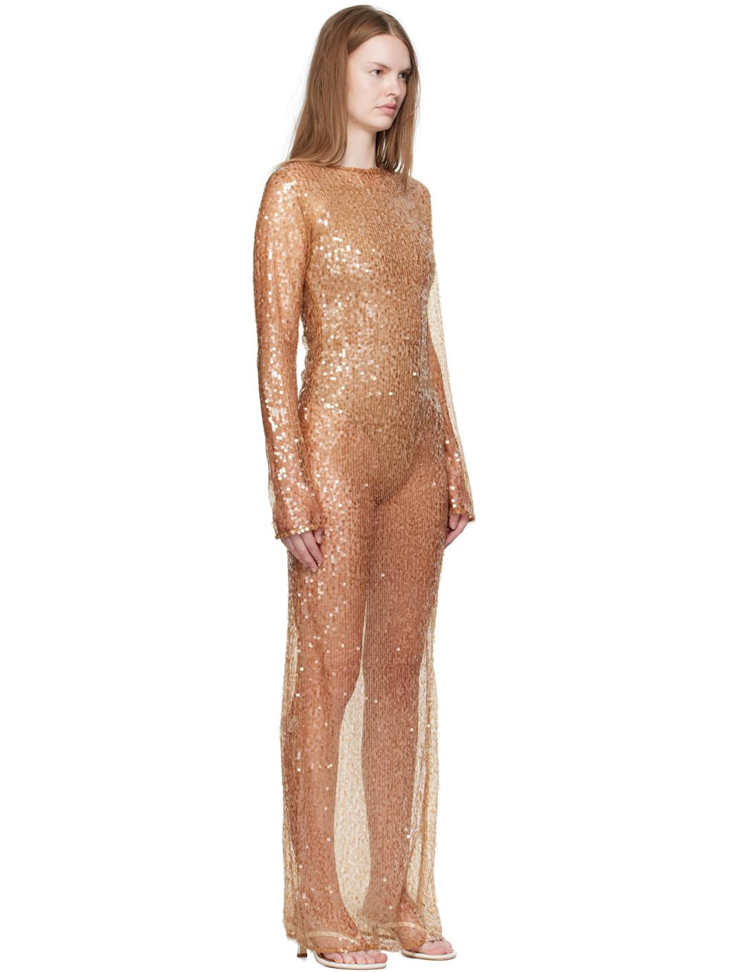 Tan Thom Maxi Dress - 2
