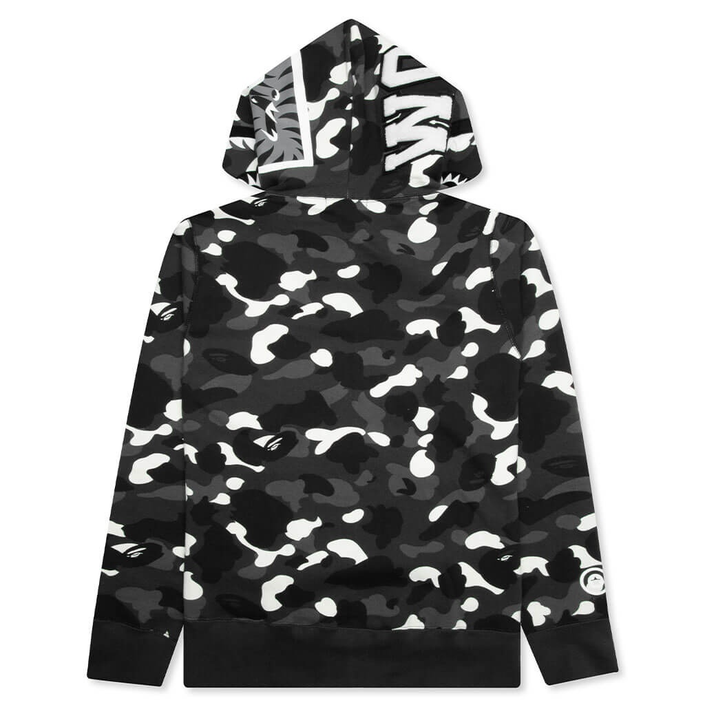 CITY CAMO SHARK FULL ZIP HOODIE - BLACK - 2