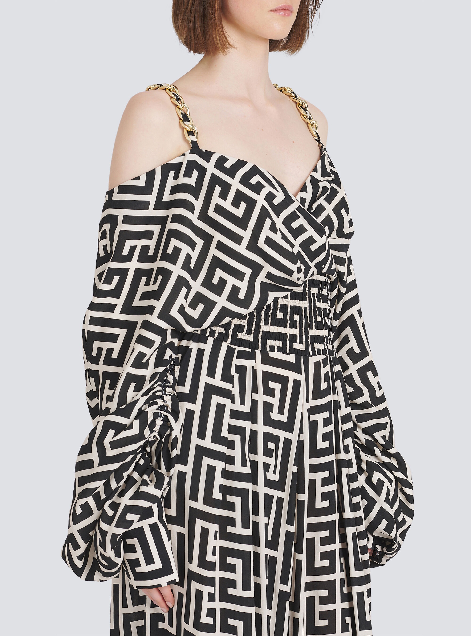 Balmain eco-designed monogram jumpsuit - 8