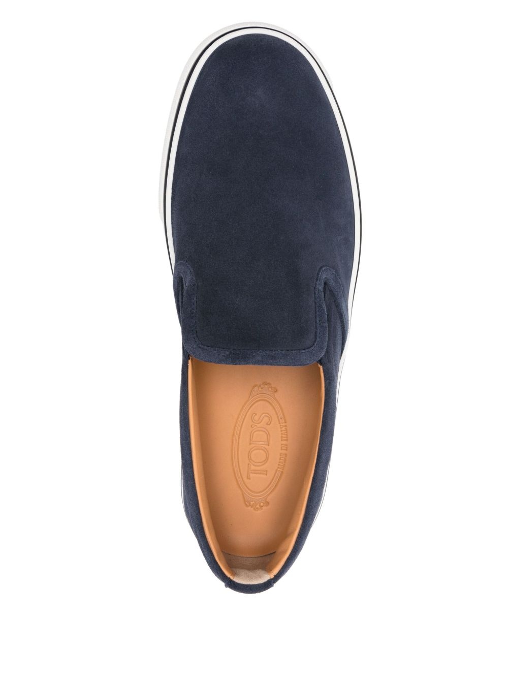 suede slip-on sneakers - 4
