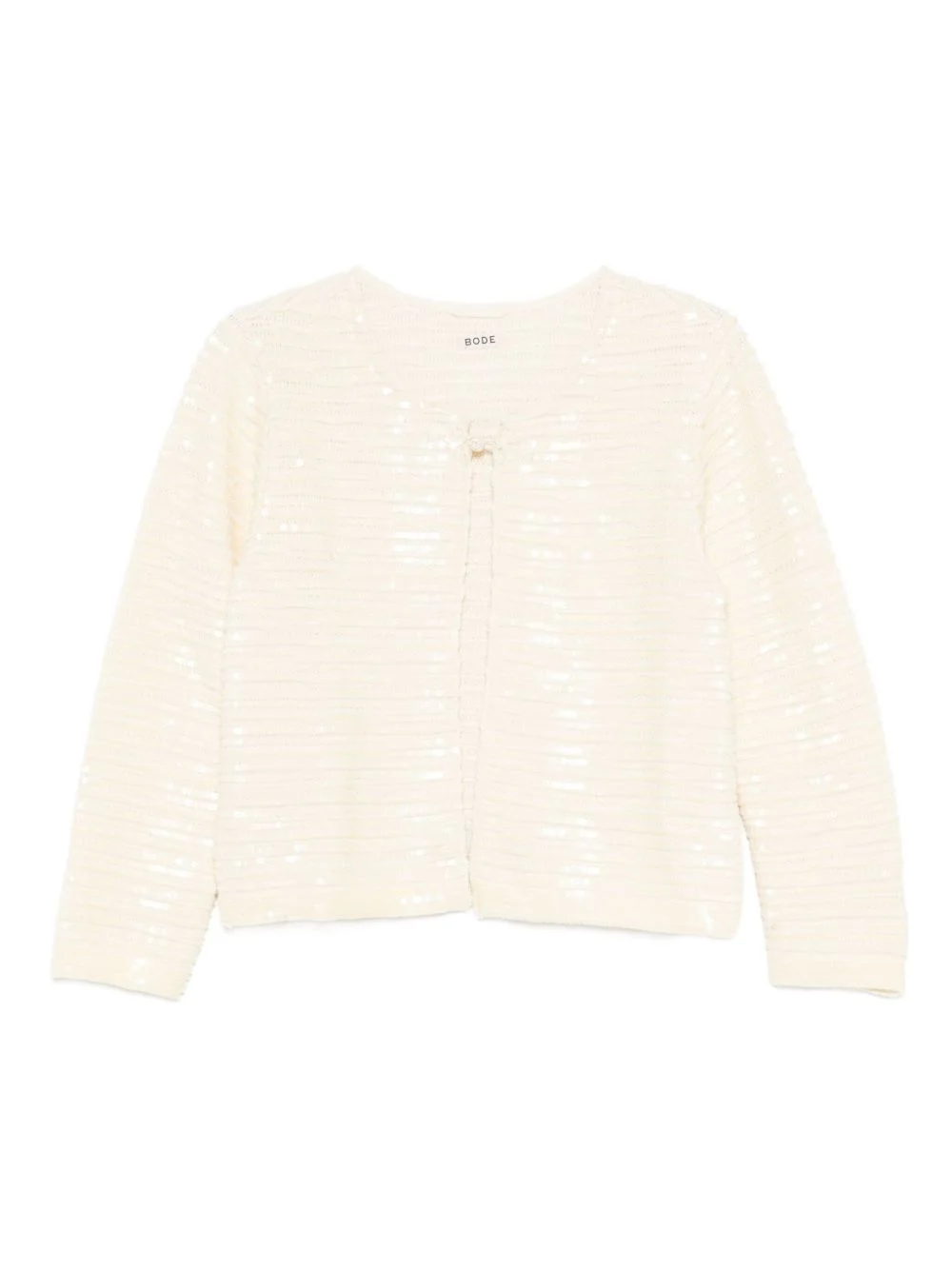 sequin-embellished cardigan - 1