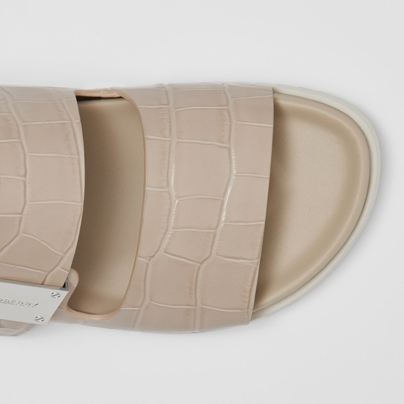 Burberry Logo Detail Leather Sandals outlook