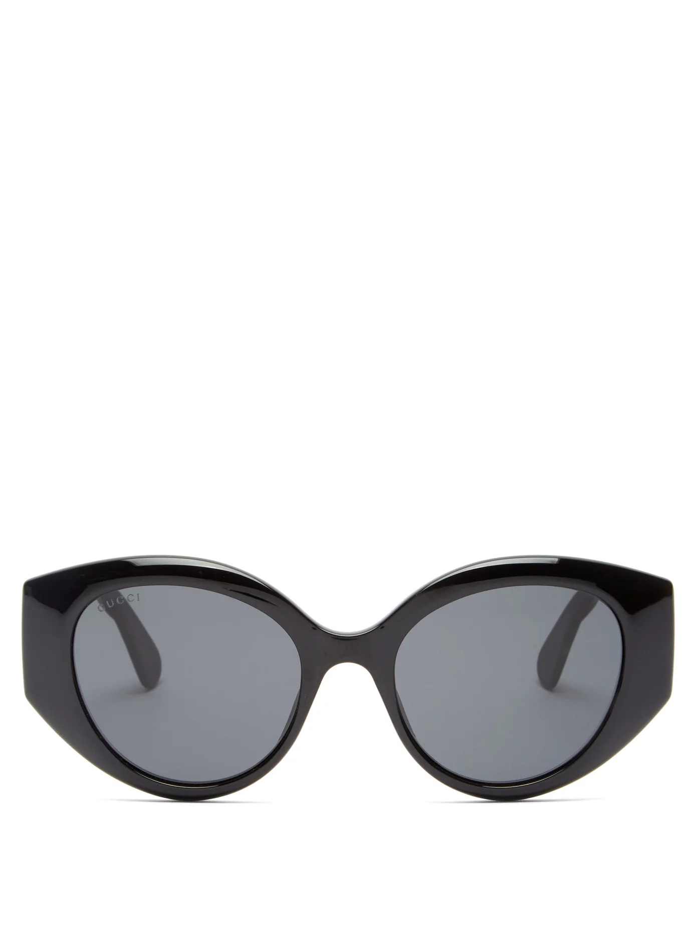 GG-logo quilted cat-eye acetate sunglasses - 1