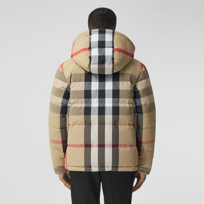 Burberry Reversible Check Nylon Puffer Jacket outlook