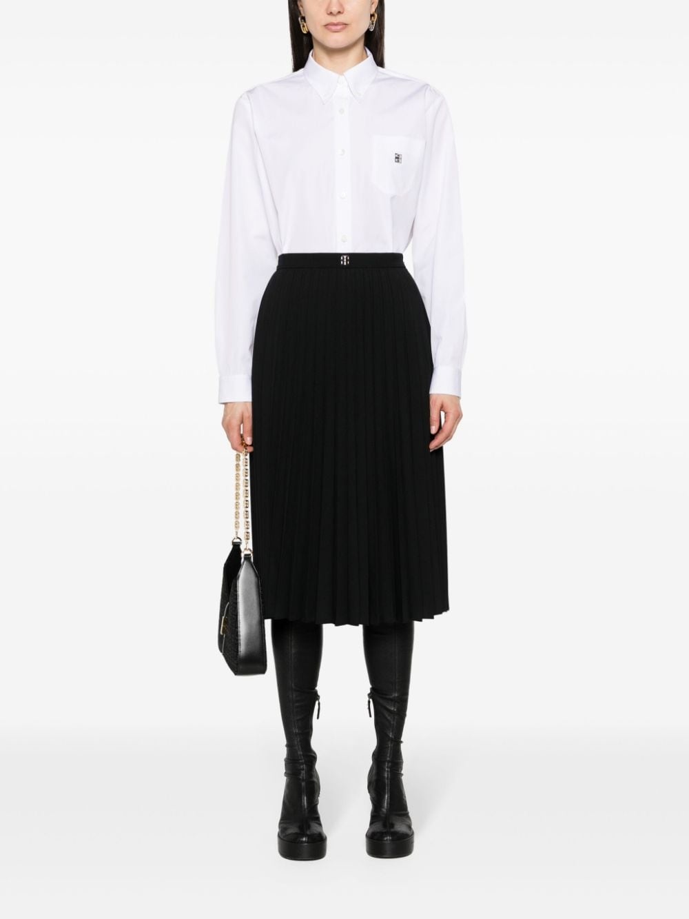 4G-plaque cotton shirt - 2