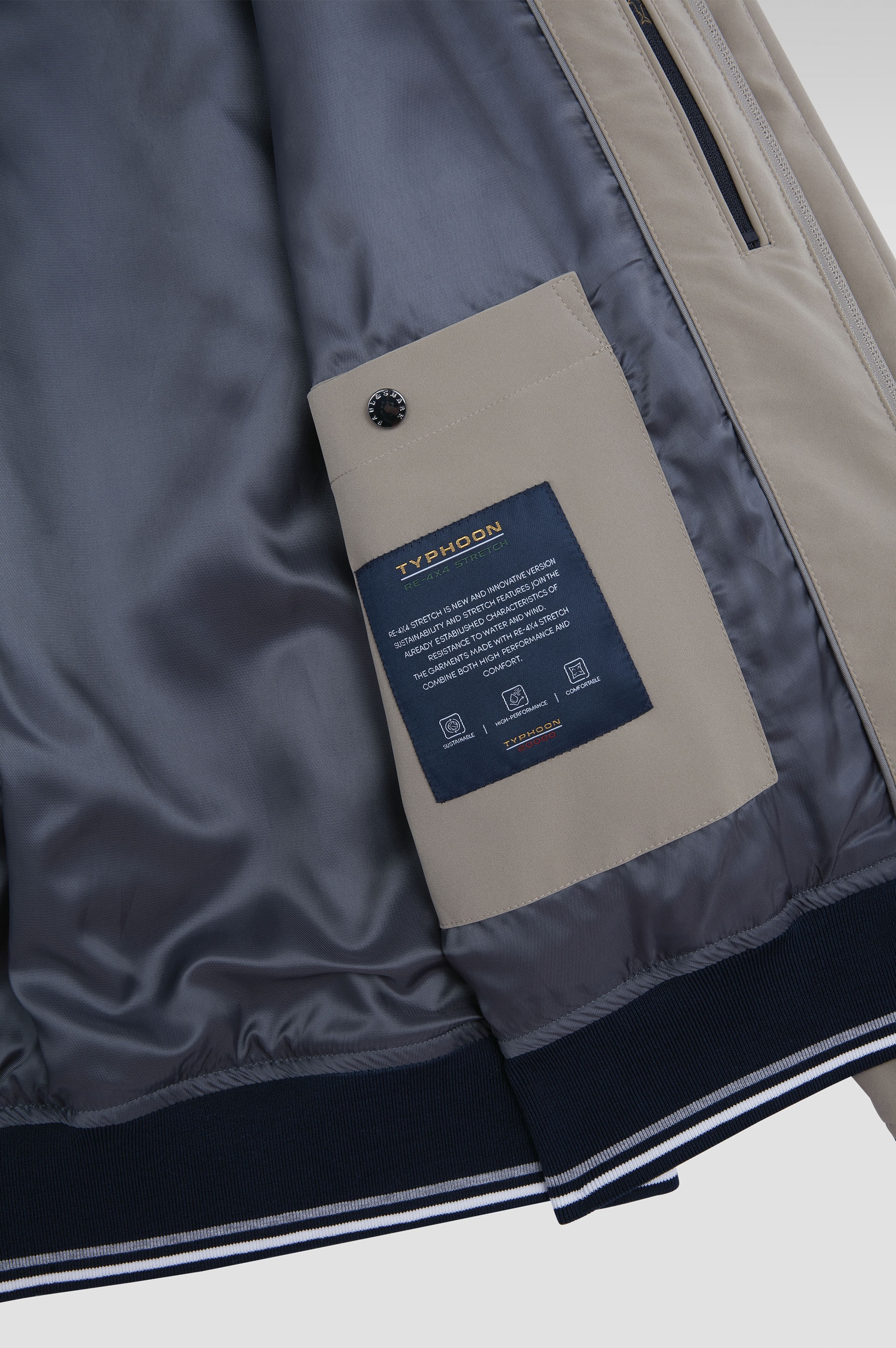 TYPHOON® RE-4X4 STRETCH BOMBER WITH STRIPED TRIMS - 7