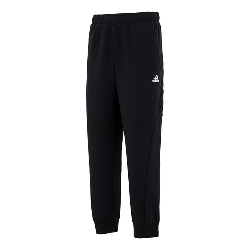 adidas Running Training Breathable Bundle Feet Sports Pants Black H65648 - 1