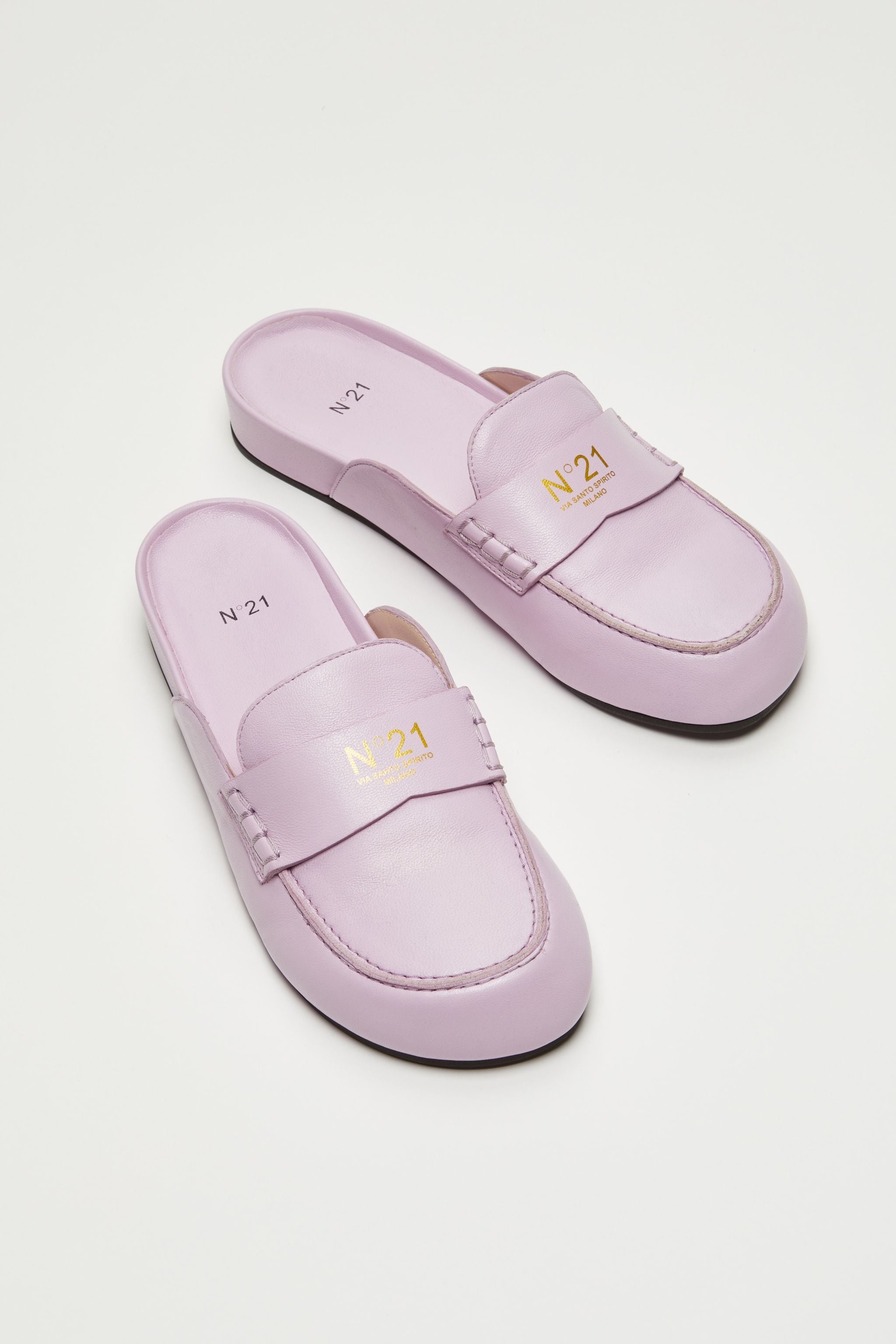 LOGO-PRINT FUSSBETT LOAFERS - 4