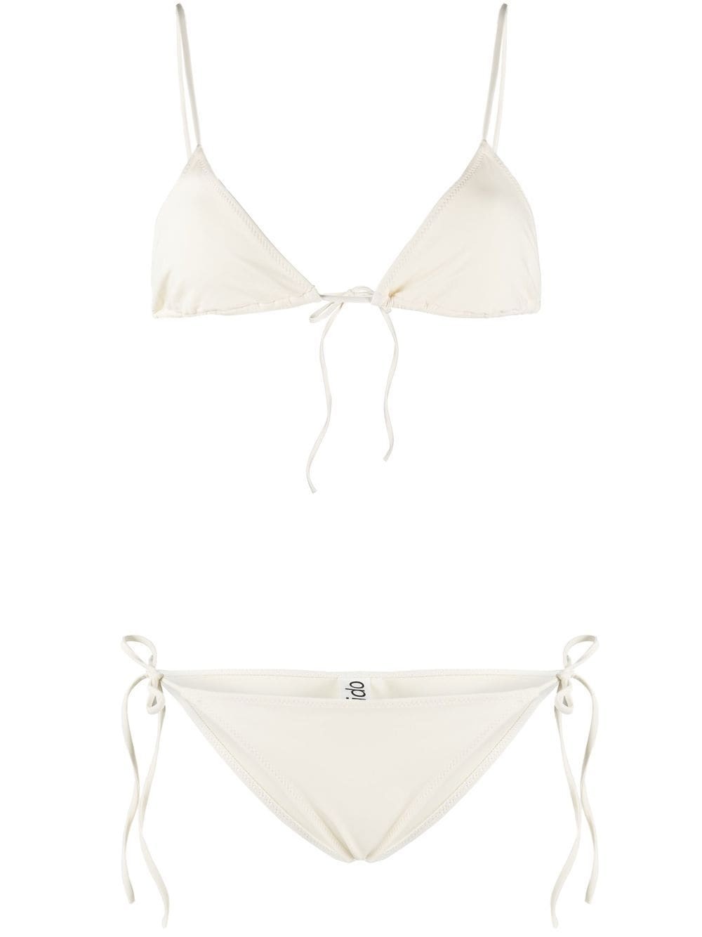 self-tie mid-rise bikini - 1