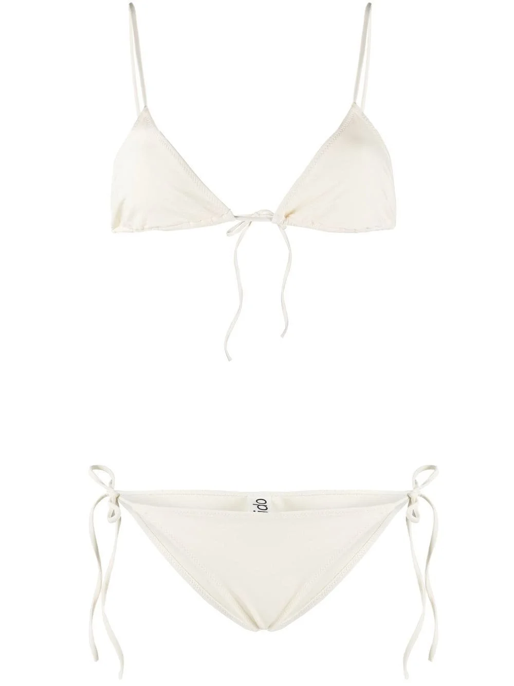 self-tie mid-rise bikini - 1