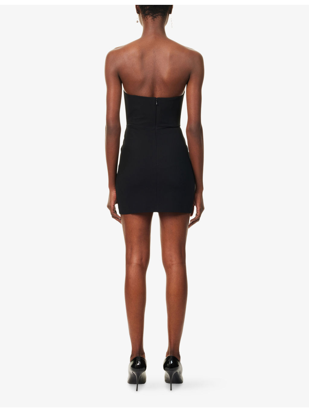 Heart Cups Strapless Stretch-Woven Mini  Dress - 4