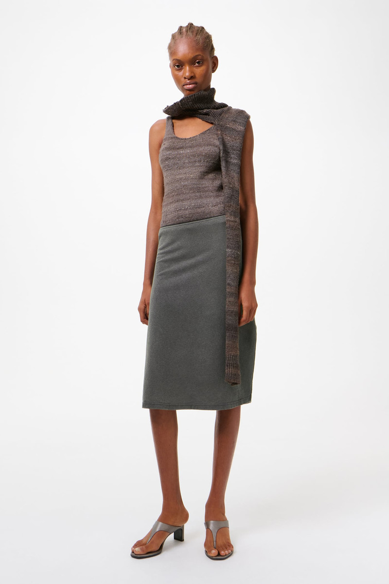 Our Legacy Picnic Skirt Washed Black Rogue Loopback outlook