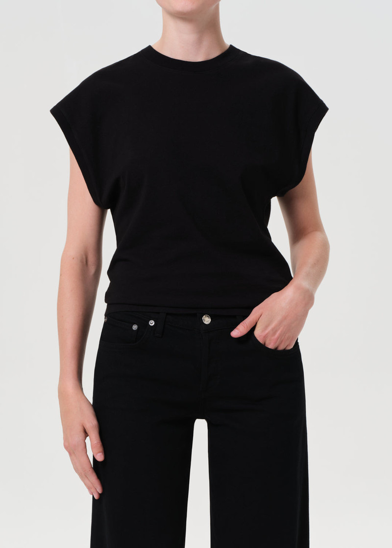MEG TEE IN BLACK 1