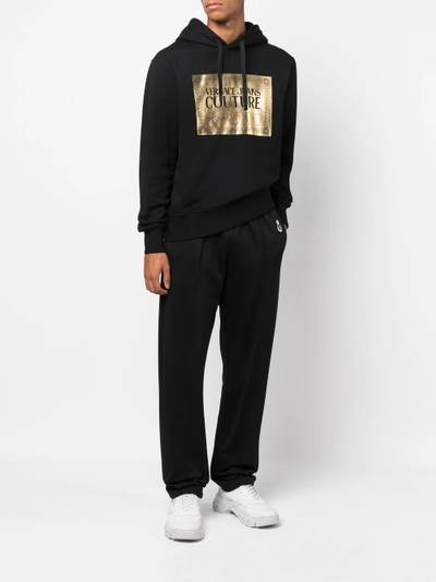 VERSACE JEANS COUTURE logo-print detail hoodie outlook