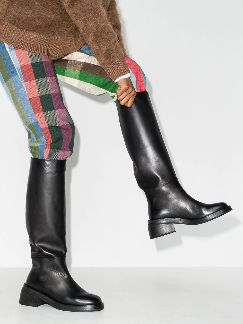 knee-high block heel boots - 3