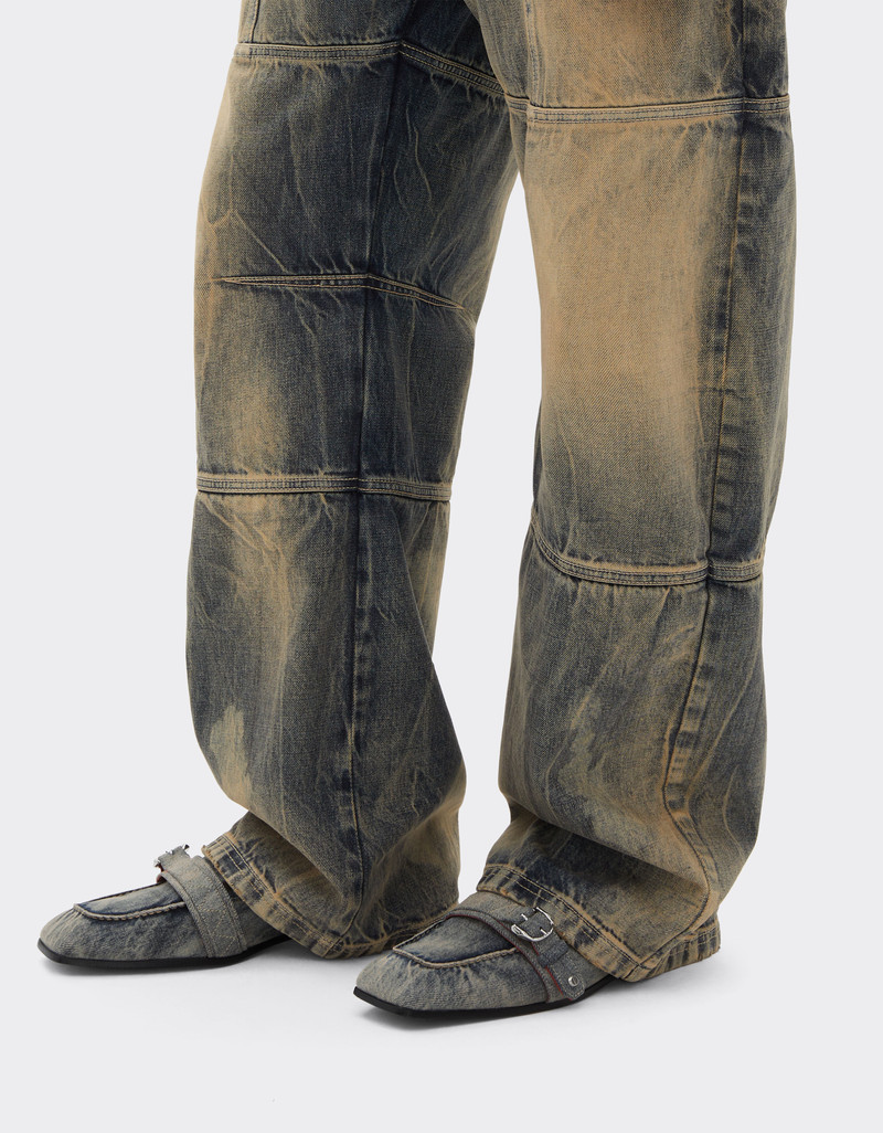 Ferrari Acid-washed denim loafer outlook