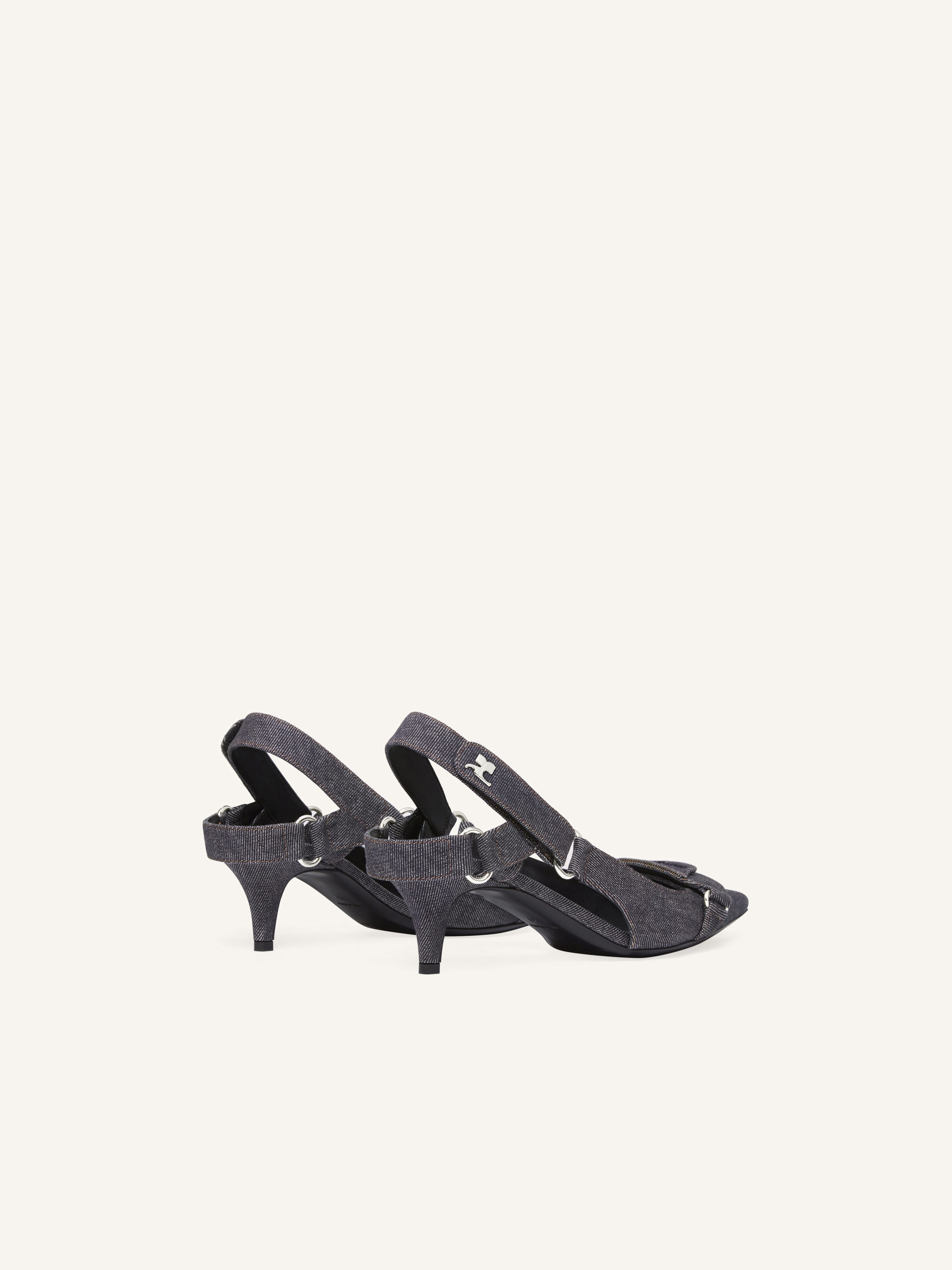 RACER DENIM SLINGBACKS - 3