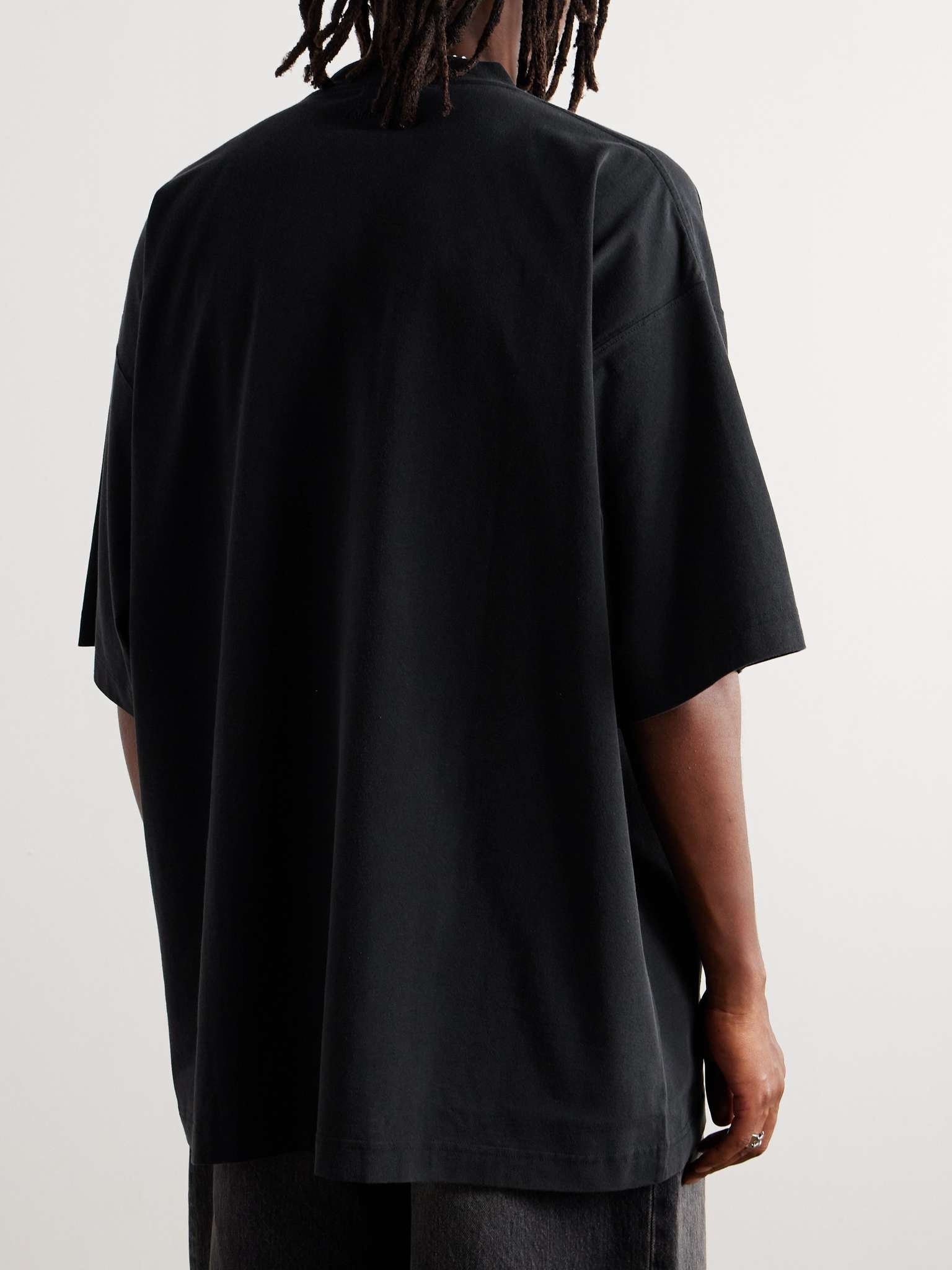 Oversized Printed Cotton-Jersey T-Shirt - 3