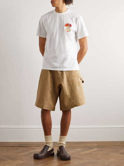 JW Anderson Twisted Straight-Leg Cotton-Sateen Shorts outlook