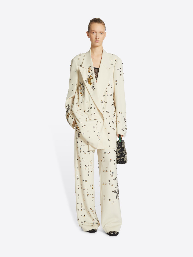 Dries Van Noten EMBELLISHED WOOL BLAZER outlook