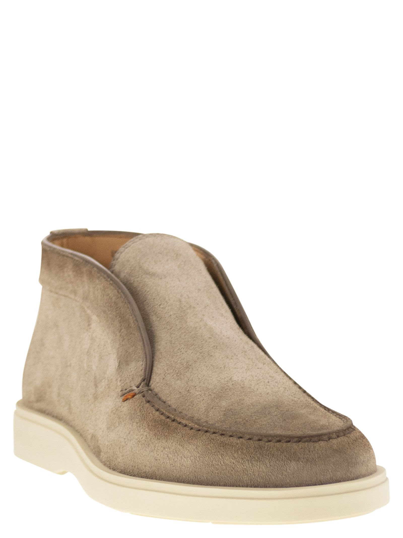 Santoni Men Suede Desert Boot - 2