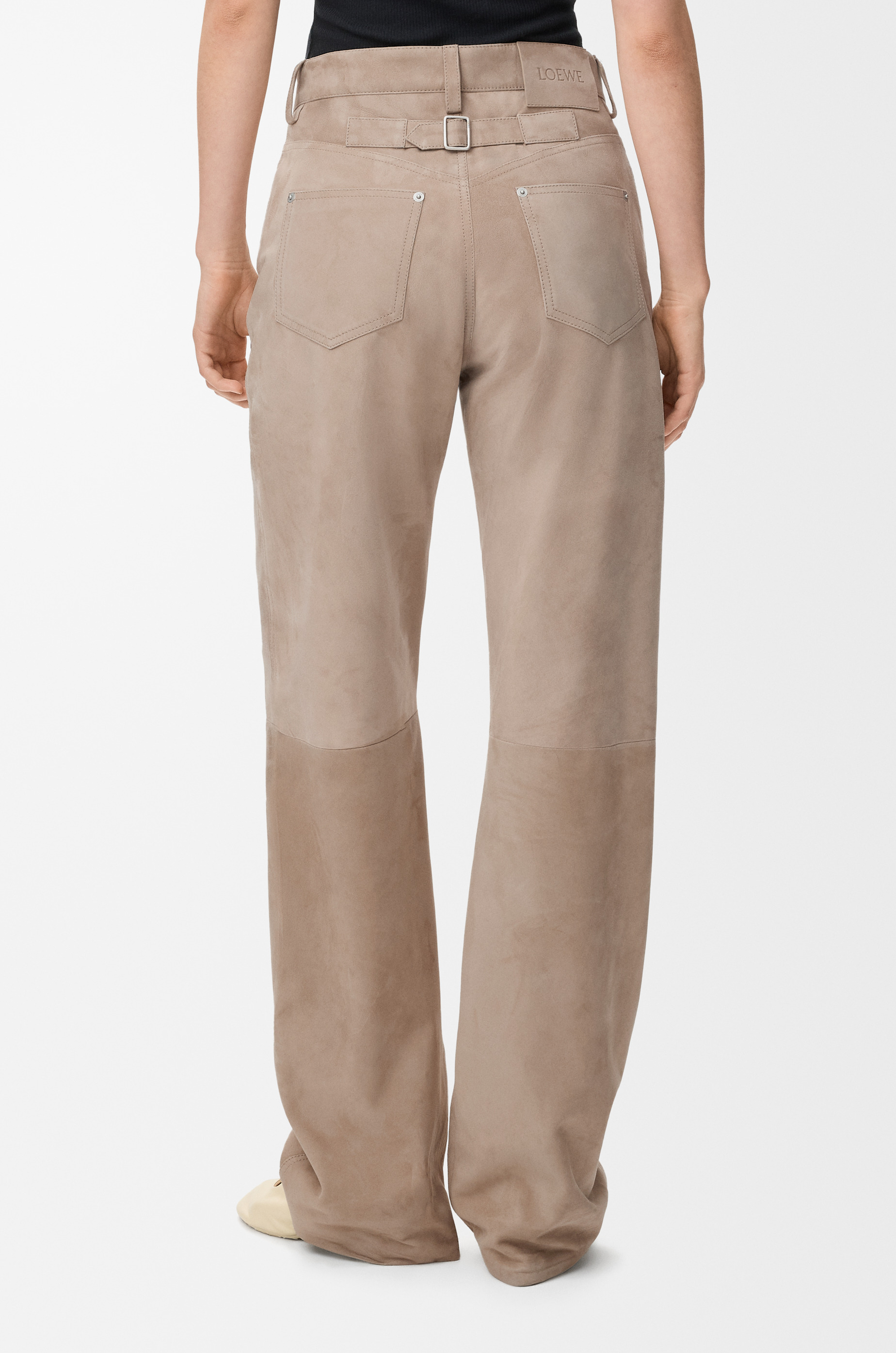 Trousers in suede goatskin - 4