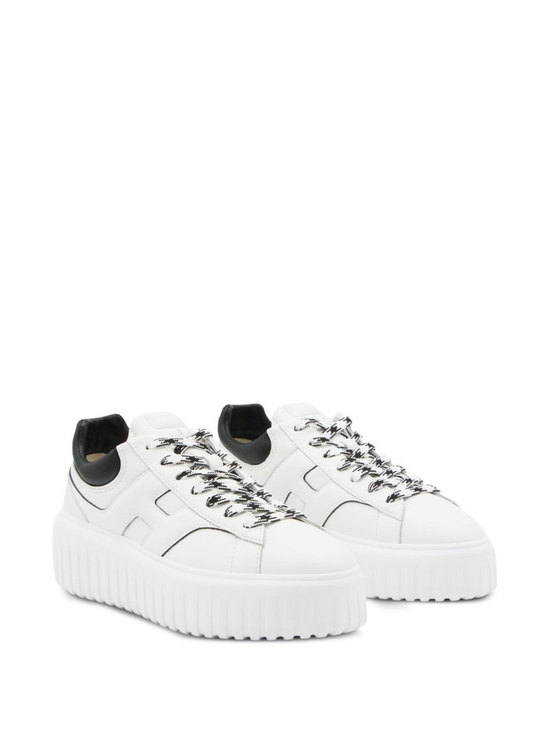 HOGAN Platform Houndstooth-Lace Sneakers outlook
