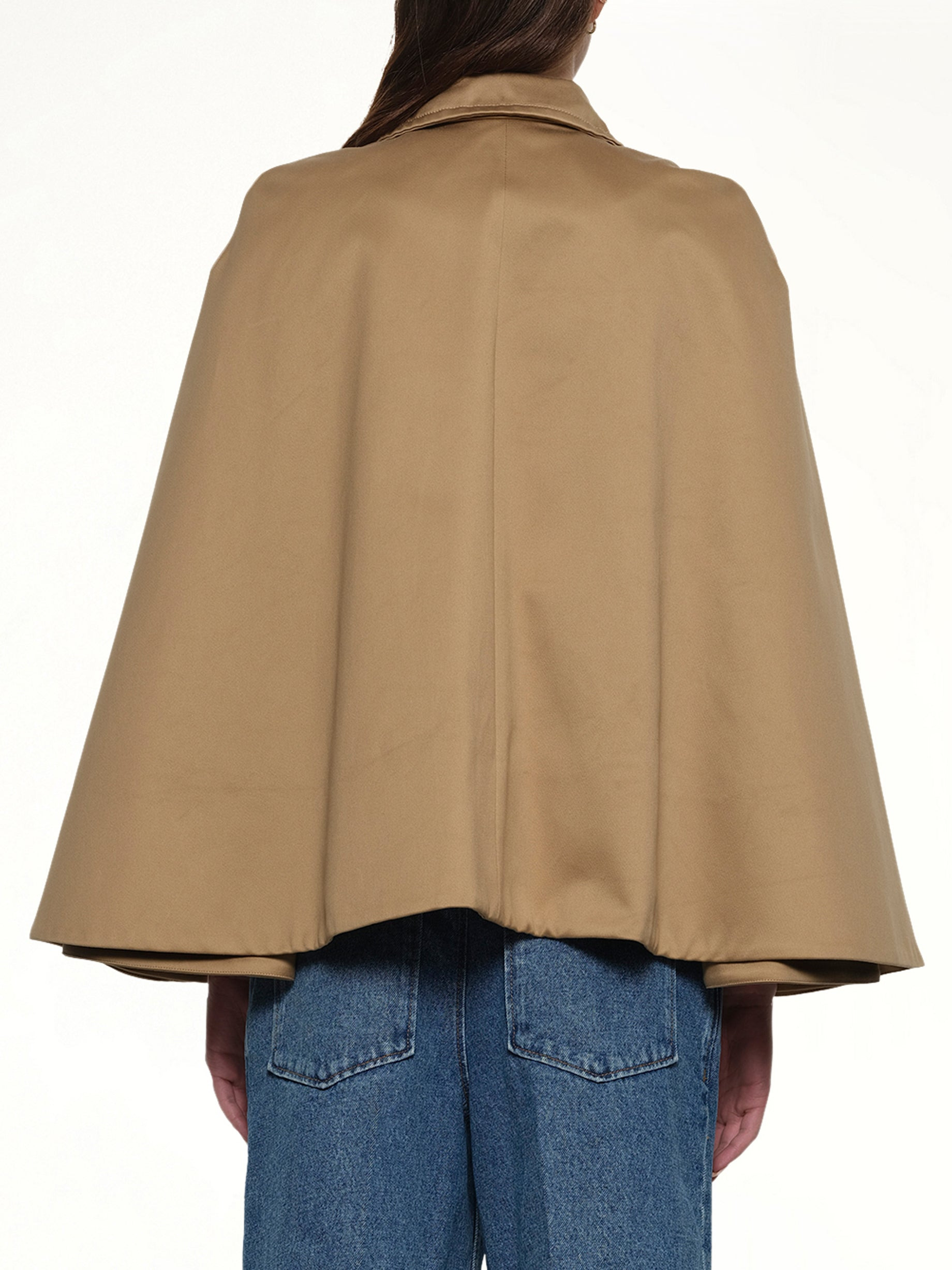 Cape Jacket in Beige - 5