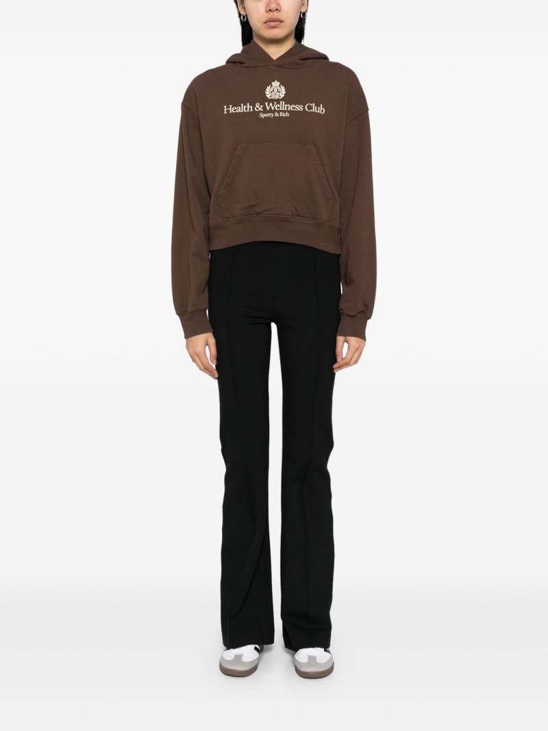 Sporty & Rich logo-print hoodie outlook