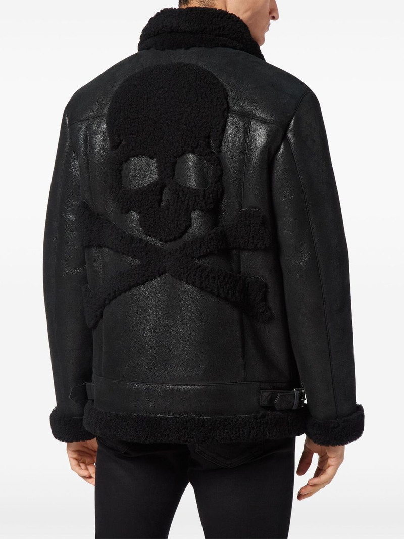 shearling biker jacket 4