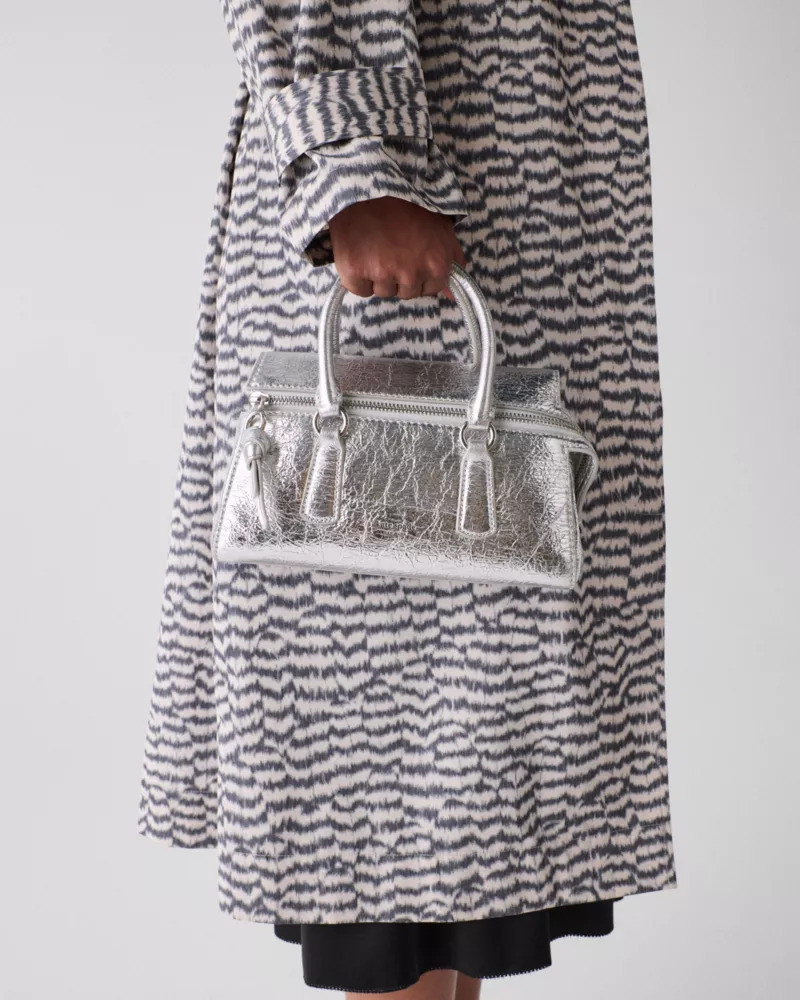 kate spade Bond Crinkle Metallic Leather Mini Bag outlook
